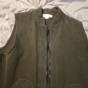 Filson XL Moleskin Cloth Zip Vest – Made in USA. A Rugged Heritage Piece